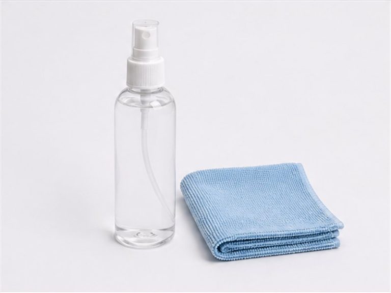Spray nettoyant et chiffon microfibre pour l entretien du plexiglas