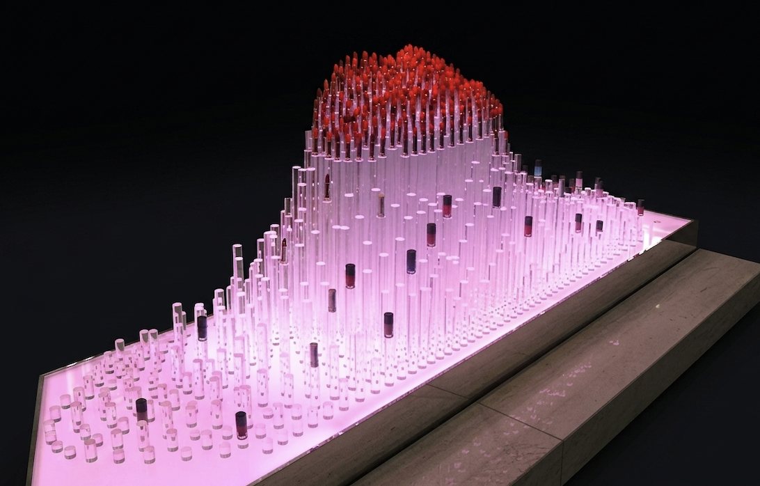 Vitrine boutique lumineuse en Plexiglas sur mesure